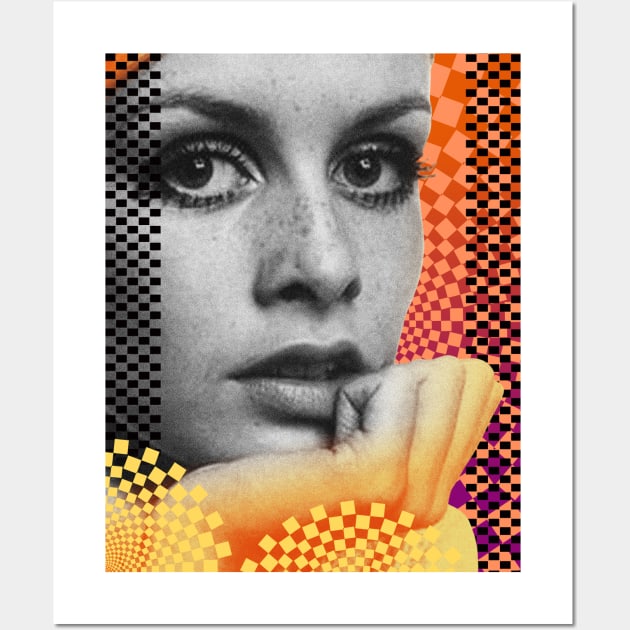 60s Supermodel Twiggy Wall Art by Dez53